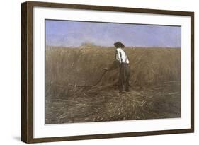 The Veteran in a New Field-Winslow Homer-Framed Giclee Print