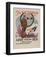 The Veteran: the U.S. Army Builds Men-null-Framed Giclee Print