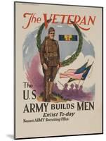 The Veteran: the U.S. Army Builds Men-null-Mounted Giclee Print