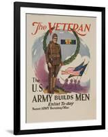 The Veteran: the U.S. Army Builds Men-null-Framed Giclee Print