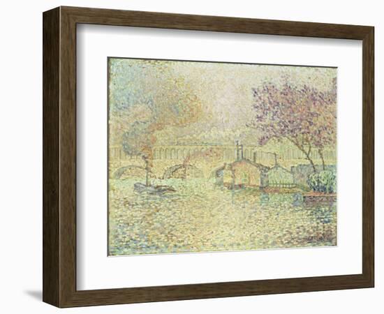 The Viaduct at Auteuil, C.1900-Paul Signac-Framed Giclee Print