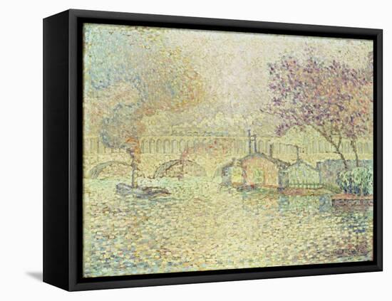 The Viaduct at Auteuil, C.1900-Paul Signac-Framed Stretched Canvas