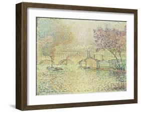 The Viaduct at Auteuil, C.1900-Paul Signac-Framed Giclee Print