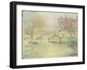 The Viaduct at Auteuil, C.1900-Paul Signac-Framed Giclee Print