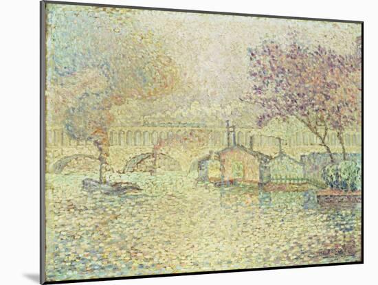 The Viaduct at Auteuil, C.1900-Paul Signac-Mounted Giclee Print