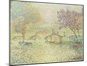 The Viaduct at Auteuil, C.1900-Paul Signac-Mounted Giclee Print