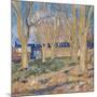 The Viaduct in Arles. the Blue Train, 1888-Vincent van Gogh-Mounted Giclee Print