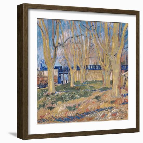 The Viaduct in Arles. the Blue Train, 1888-Vincent van Gogh-Framed Giclee Print