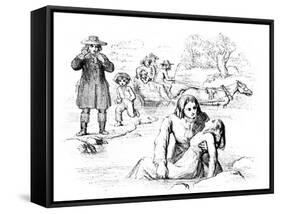 The Vicar of Wakefield' by Oliver Goldsmith-William Mulready-Framed Stretched Canvas