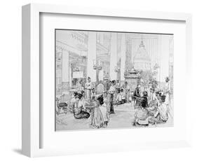 The Viceroy of India in Burmah: Burmese Ladies Taking Tea with Lady Dufferin in the Palace at Manda-Melton Prior-Framed Giclee Print