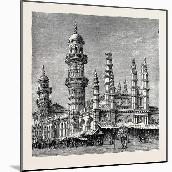 The Viceroy of India's Visit to Rangoon, British Burma: Mahomedan Mosque-null-Mounted Giclee Print