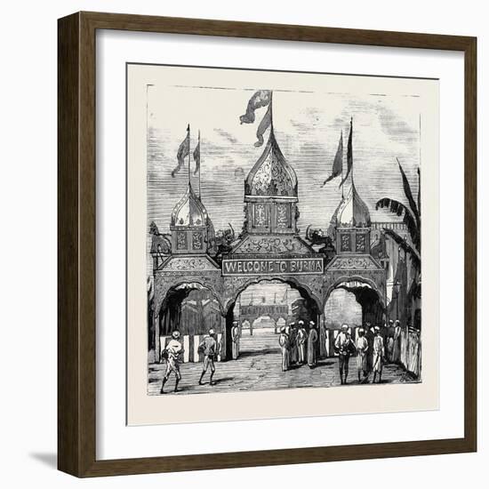 The Viceroy of India's Visit to Rangoon-null-Framed Giclee Print