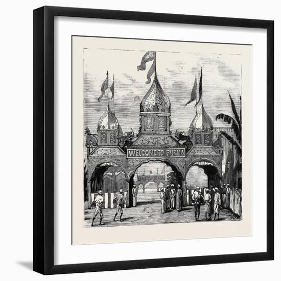 The Viceroy of India's Visit to Rangoon-null-Framed Giclee Print