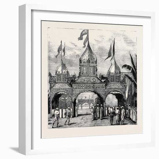 The Viceroy of India's Visit to Rangoon-null-Framed Giclee Print