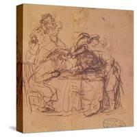 The Vices of the Prodigal Son-Rembrandt van Rijn-Stretched Canvas