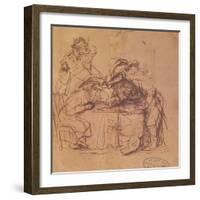 The Vices of the Prodigal Son-Rembrandt van Rijn-Framed Giclee Print