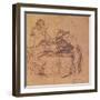 The Vices of the Prodigal Son-Rembrandt van Rijn-Framed Giclee Print