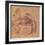 The Vices of the Prodigal Son-Rembrandt van Rijn-Framed Giclee Print