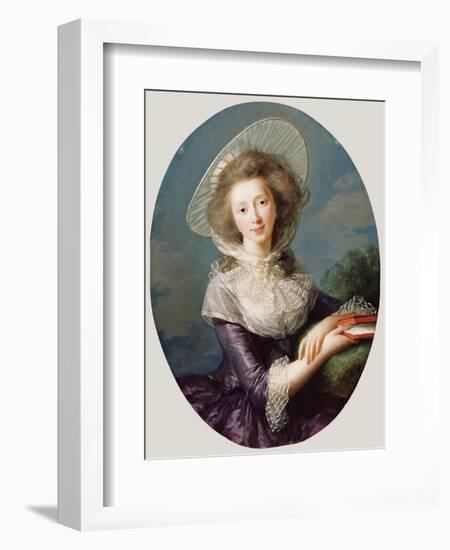 The Vicomtesse De Vaudreuil, 1785-Elisabeth Louise Vigee-LeBrun-Framed Giclee Print