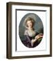 The Vicomtesse de Vaudreuil-Elisabeth Louise Vigee Le Brun-Framed Art Print