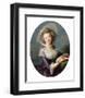 The Vicomtesse de Vaudreuil-Elisabeth Louise Vigee Le Brun-Framed Art Print