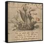 The Victoria, a Spanish Carrack, Ship of Ferdinand Magellan?S Armada De Molucca-Abraham Ortelius-Framed Stretched Canvas