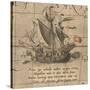 The Victoria, a Spanish Carrack, Ship of Ferdinand Magellan?S Armada De Molucca-Abraham Ortelius-Stretched Canvas