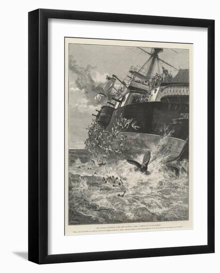 The Victoria Capsizing after the Collision-William Heysham Overend-Framed Giclee Print