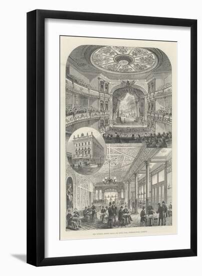 The Victoria Coffee Palace and Music Hall, Waterloo-Road, Lambeth-null-Framed Premium Giclee Print