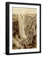 The Victoria Fall, Zambesi, from the East End of the Chasm-Thomas Baines-Framed Giclee Print