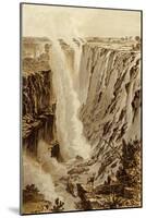 The Victoria Fall, Zambesi, from the East End of the Chasm-Thomas Baines-Mounted Giclee Print