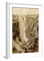 The Victoria Fall, Zambesi, from the East End of the Chasm-Thomas Baines-Framed Giclee Print