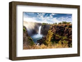The Victoria Falls is the Largest Curtain of Water in the World (1708 Meters Wide). the Falls and T-Artush-Framed Photographic Print