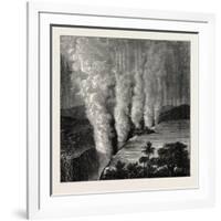 The Victoria Falls of the Zambesi. the Zambezi (Also Spelled Zambeze and Zambesi) Is the Fourth-Lon-null-Framed Giclee Print