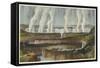 The Victoria Falls-null-Framed Stretched Canvas