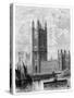 The Victoria Tower and the Houses of Parliament, London, 1900-null-Stretched Canvas