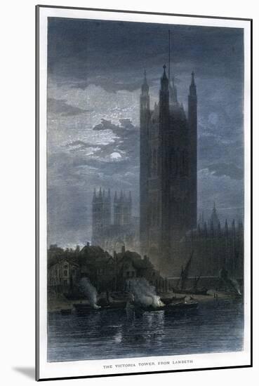 The Victoria Tower, from Lambeth-null-Mounted Giclee Print