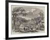 The Victorian Government Railways, Laying the First Stone of Jackson's Creek Viaduct-null-Framed Giclee Print