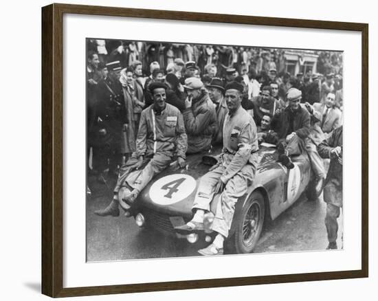 The Victorious Ferrari of Froilan Gonzalez and Maurice Trintignant, Le Mans 24 Hours, France, 1954-null-Framed Photographic Print