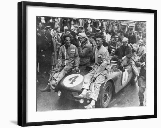 The Victorious Ferrari of Froilan Gonzalez and Maurice Trintignant, Le Mans 24 Hours, France, 1954-null-Framed Photographic Print