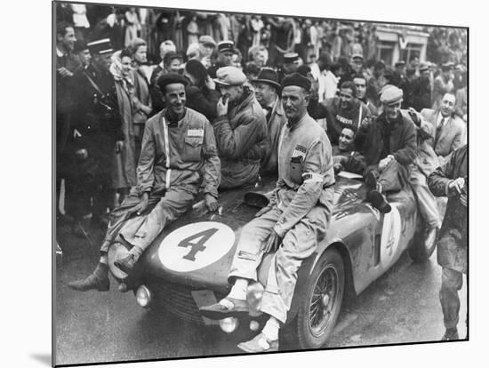 The Victorious Ferrari of Froilan Gonzalez and Maurice Trintignant, Le Mans 24 Hours, France, 1954-null-Mounted Photographic Print