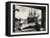 The Victory, Nelson's Ship. Horatio Nelson, 1st Viscount Nelson, British Admiral-null-Framed Stretched Canvas