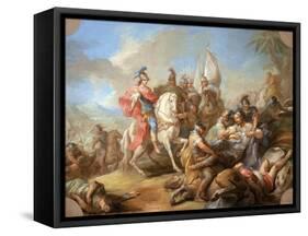 The Victory of Alexander over Porus, c.1738-Carle van Loo-Framed Stretched Canvas