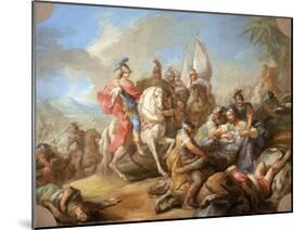 The Victory of Alexander over Porus, c.1738-Carle van Loo-Mounted Giclee Print