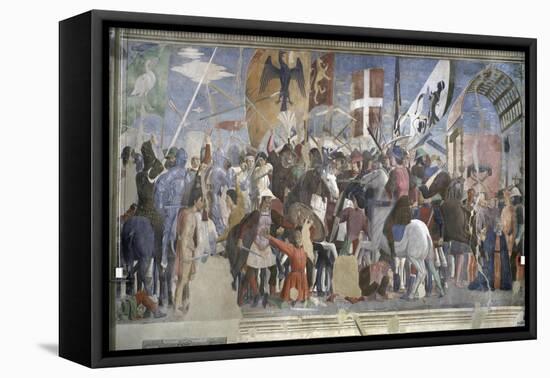 The Victory of Heraclius and the Execution of Chosroes-Piero della Francesca-Framed Stretched Canvas