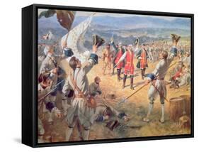 The Victory of Montcalms Troops at Carillon, 1758-Henry Alexander Ogden-Framed Stretched Canvas