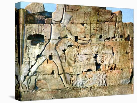 The Victory of Rameses II, Karnak, Egypt, 20th Century-null-Stretched Canvas