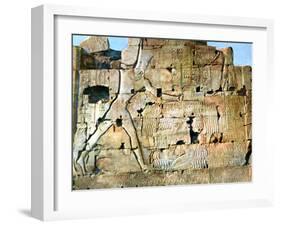 The Victory of Rameses II, Karnak, Egypt, 20th Century-null-Framed Photographic Print