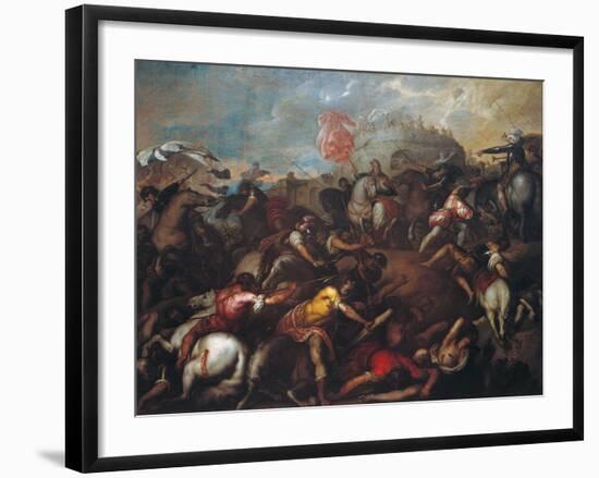 The Victory of the Carnutesi (Celts)-Alessandro Varotari-Framed Giclee Print