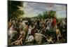 The Victory of Tullus Hostilius Over the Forces of Veii and Fidenae-Guiseppe Cesari-Mounted Giclee Print